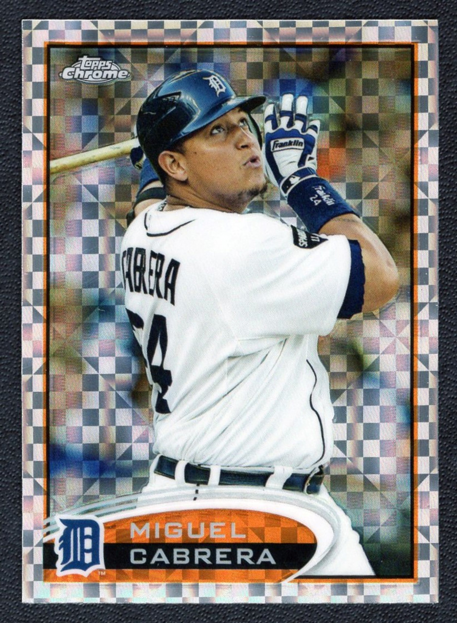 2012 Topps Chrome #130 Miguel Cabrera X-Fractor Refractor 