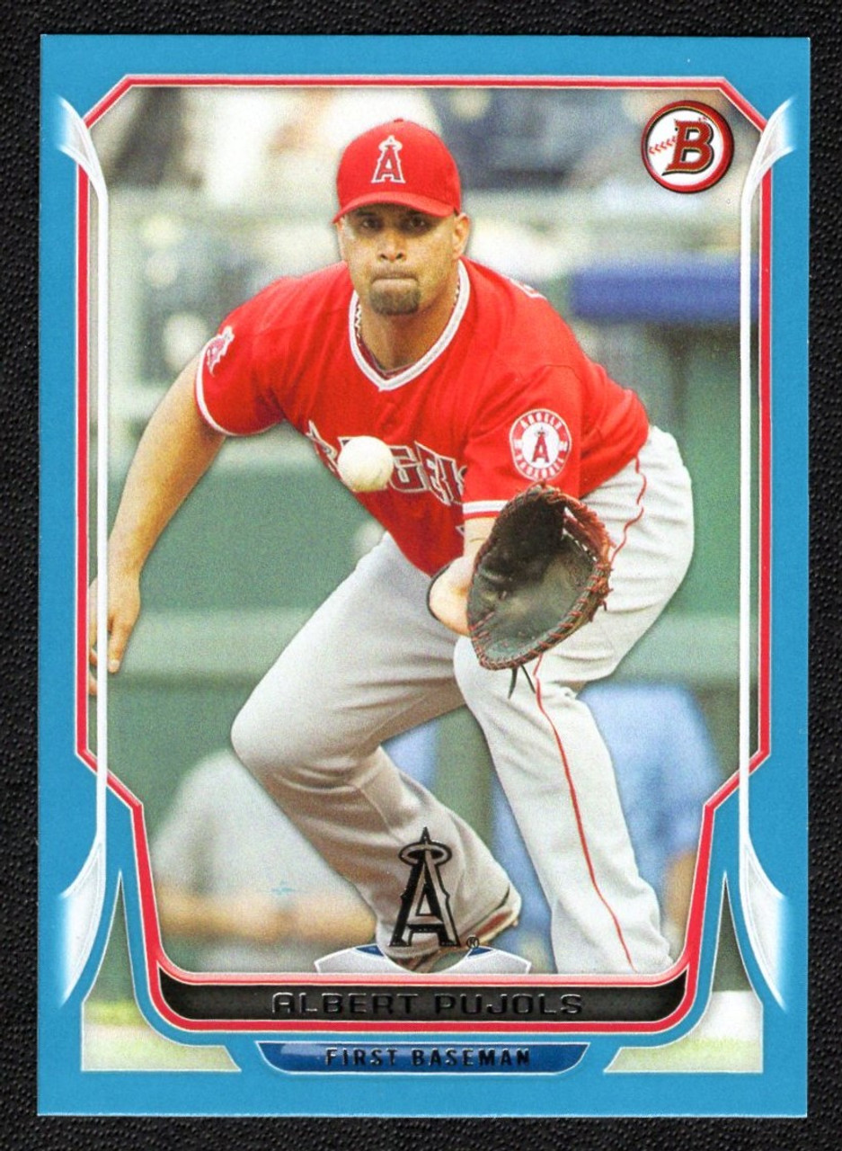 2014 Bowman #76 Albert Pujols Blue Parallel 107/500