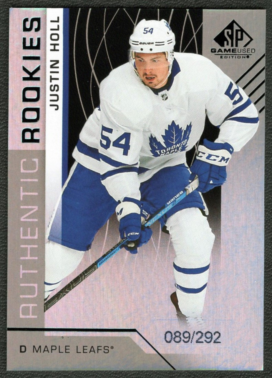 2018-19 Upper Deck SP Game Used #153 Justin Holl Authentic Rookies Rainbow Parallel 089/292