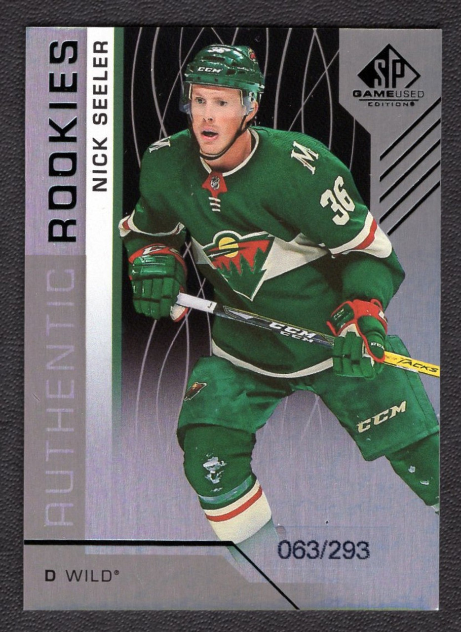 2018-19 Upper Deck SP Game Used #196 Nick Seeler Authentic Rookies Rainbow Parallel 063/293