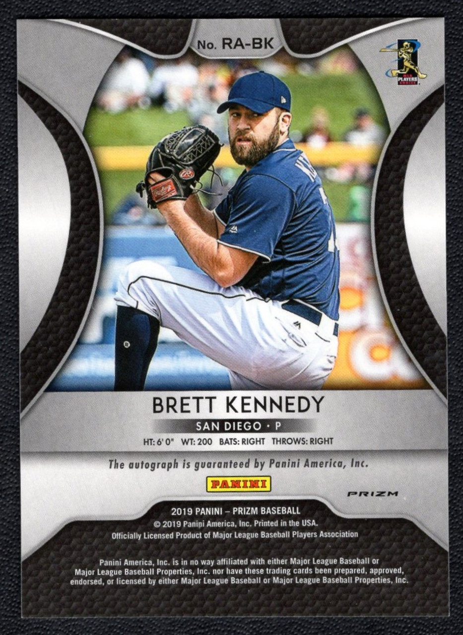 2019 Panini Prizm #RA-BK Brett Kennedy Red Prizm Rookie Autograph