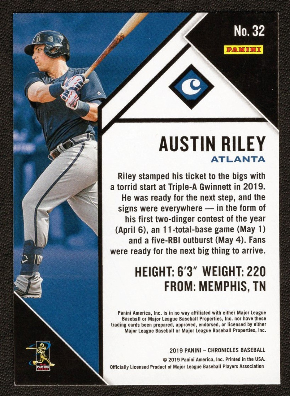 2019 Panini Chronicles #32 Austin Riley Rookie