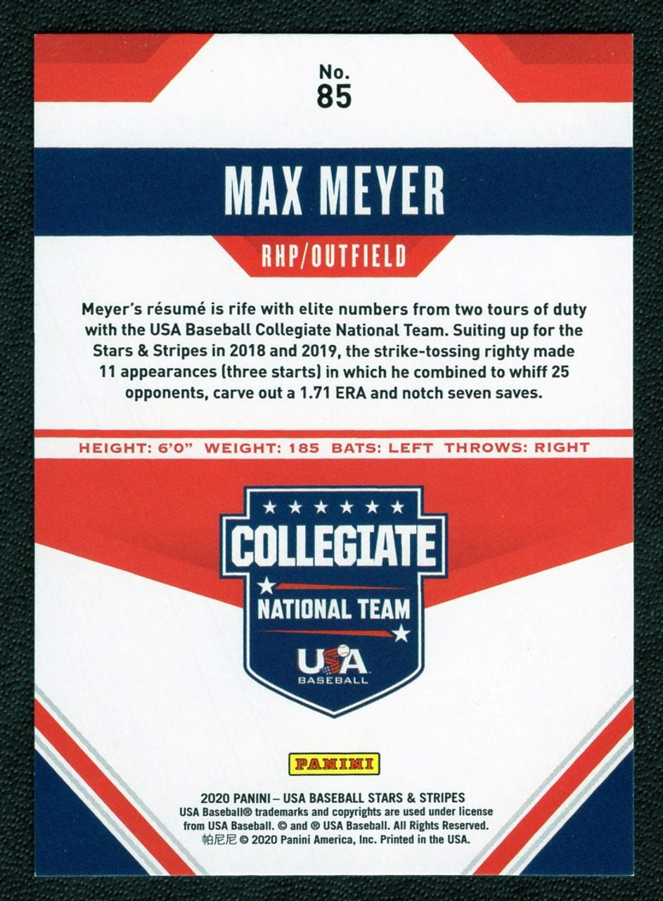 2020 Panini Stars & Stripes #85 Max Meyer Ruby Parallel 057/249