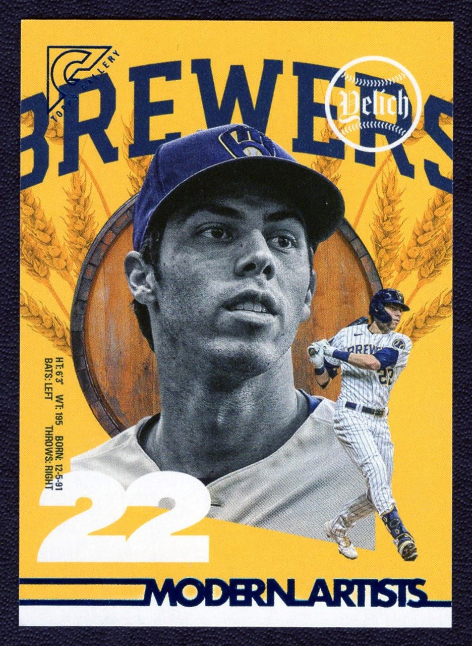 2022 Topps Gallery #MA-18 Christian Yelich Modern Artists Parallel 93/99