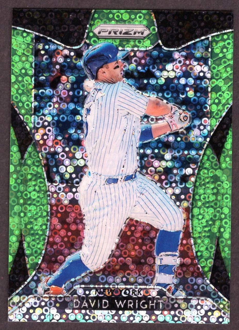 2019 Panini Prizm #6 David Wright Lime Green Donut Circles Prizm 191/199