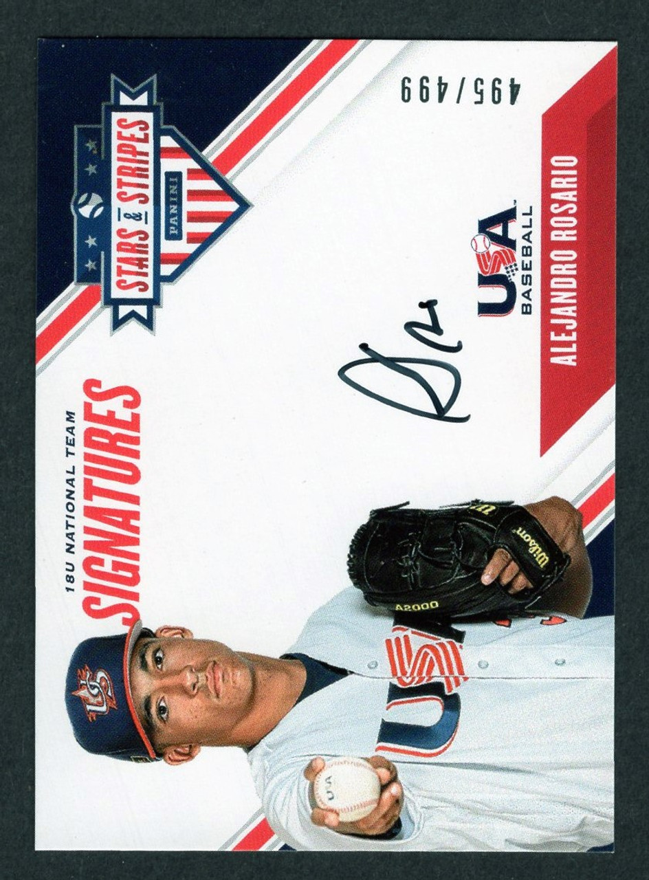 2020 Panini Stars & Stripes #18U-AR Alejandro Rosario Autograph 495/499