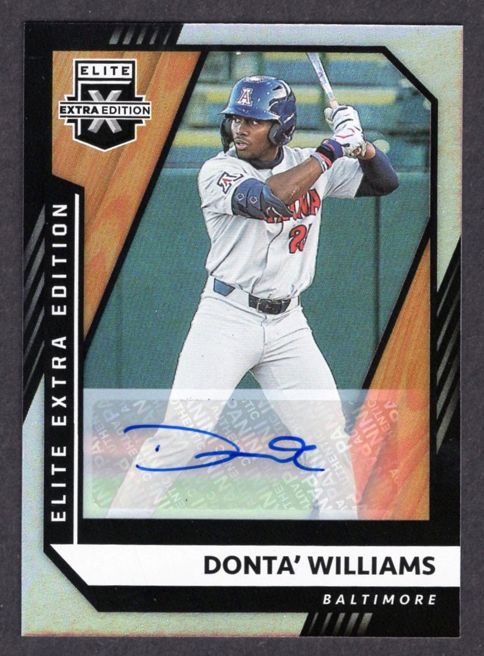 2021 Panini Elite Extra Edition #106 Donta' Williams Autograph