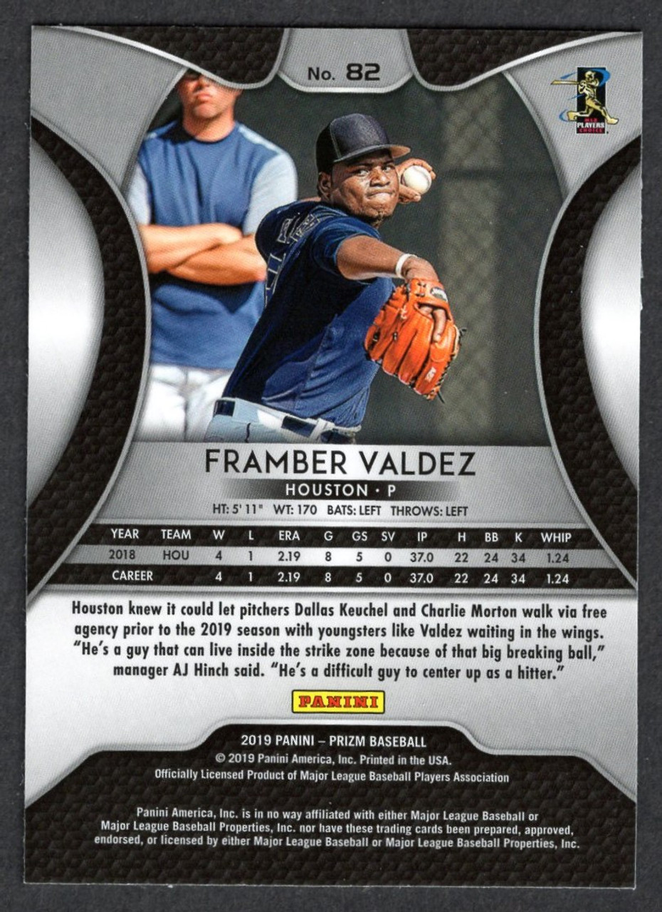 2019 Panini Prizm #82 Framber Valdez Rookie/RC (#2)