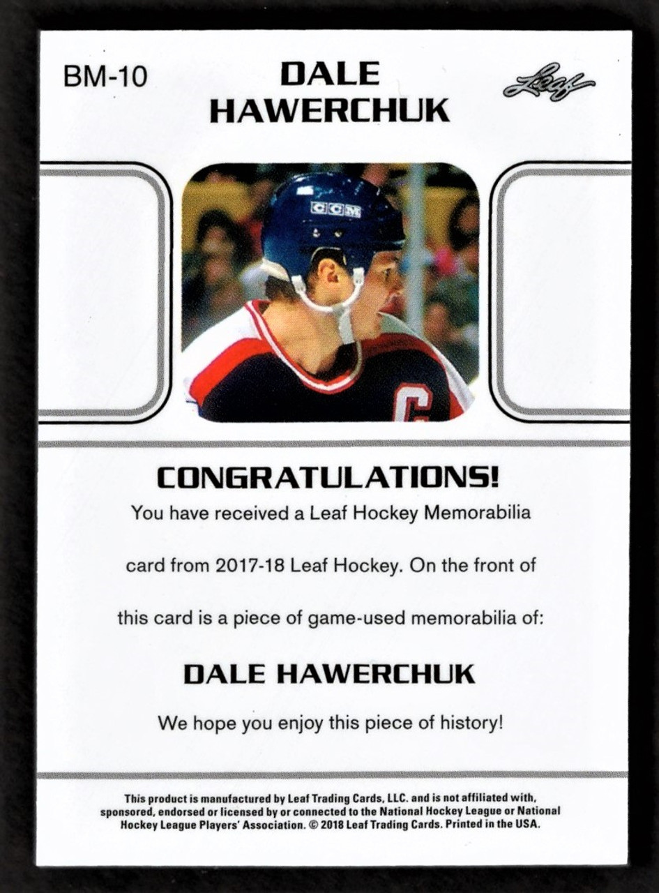2017-18 Leaf #BM-10 Dale Hawerchuk Game Used Jersey Relic