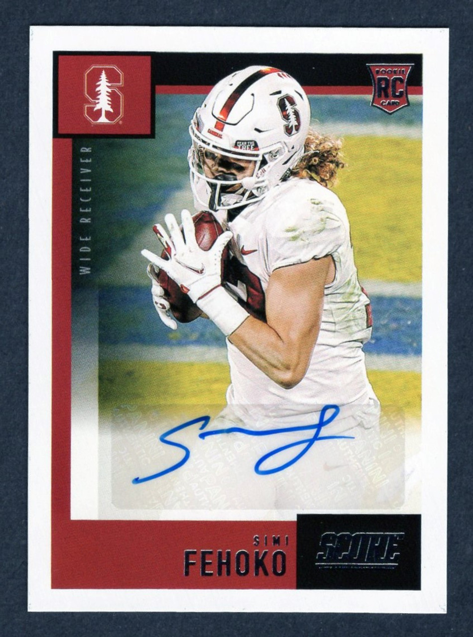 2021 Panini Chronicles Draft Picks #SA-SFE Simi Fehoko Score Rookie Autograph