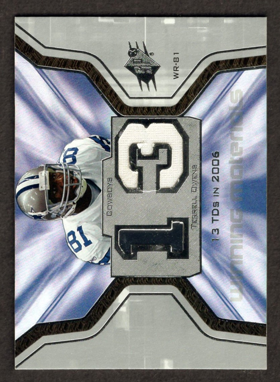 2007 Upper Deck SPX #WMS-OW Terrell Owens Winning Materials Game Used Jersey Relic