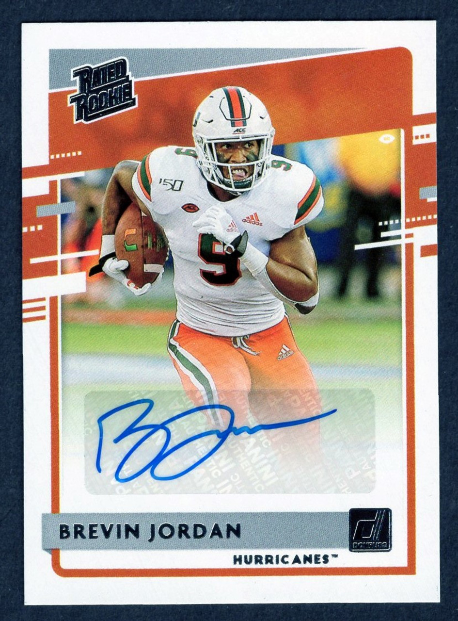 2021 Panini Chronicles Draft Picks #DA-BJO Brevin Jordan Donruss Rated Rookie Autograph