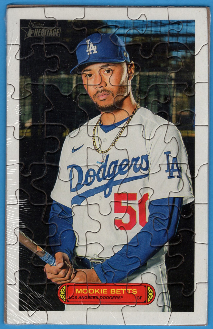 2023 Topps Heritage #74PB-5 Mookie Betts 1974 Topps Puzzle Boxloader