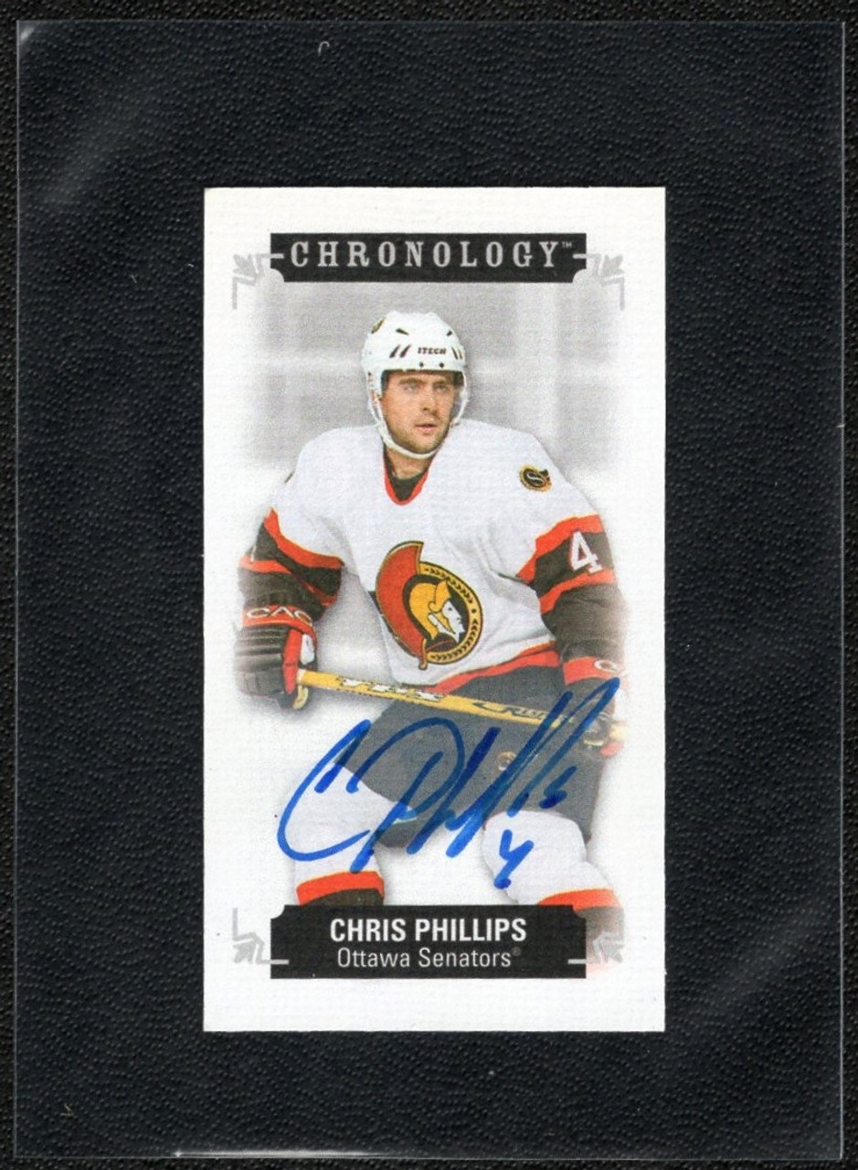 2018-19 Upper Deck Chronology #M-110 Chris Phillips Mini Autograph 19/30