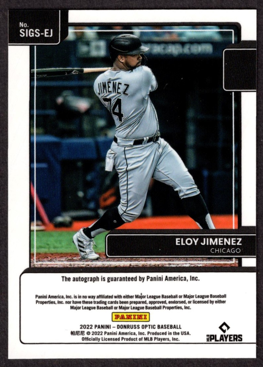 2022 Panini Donruss Optic #SIGS-EJ Eloy Jimenez Signature Series Autograph