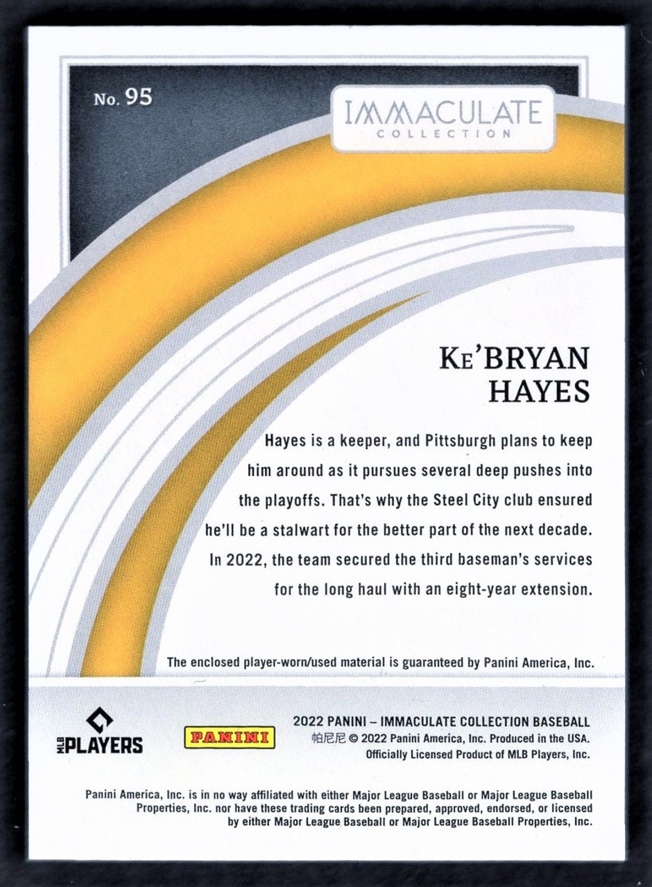 2022 Panini Immaculate #95 Ke'Bryan Hayes Jersey Relic 40/99