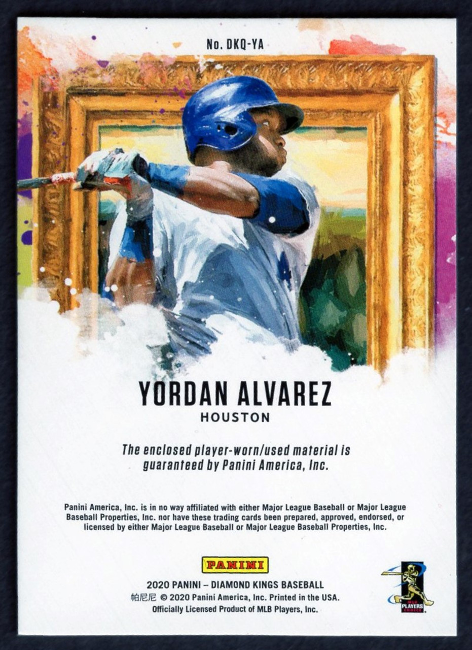 2020 Panini Diamond Kings #DKQ-YA Yordan Alvarez Quad Jersey Relic