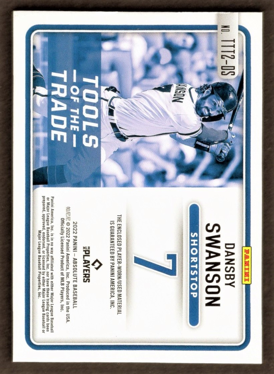 2022 Panini Immaculate #92 Dansby Swanson Jersey Relic 46/49 - The