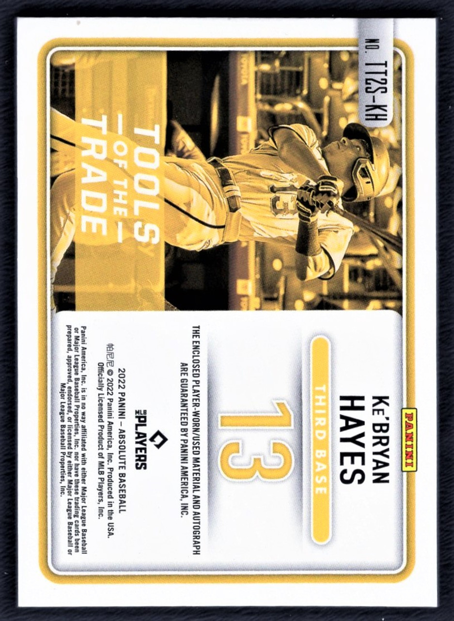 2022 Panini Absolute #TT2S-KH Ke'Bryan Hayes Tools Of The Trade Dual Jersey Autograph 80/99