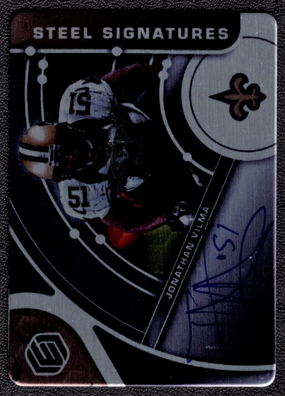 2022 Panini Elements #SS-JV Jonathan Vilma Steel Signatures Autograph 78/79