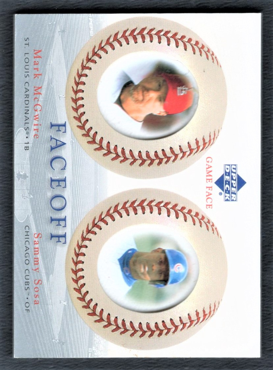 2003 Upper Deck Game Face #178 Mark McGwire / Sammy Sosa Faceoff - The Baseball  Card King, Inc.