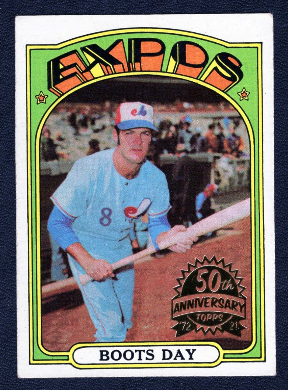 2021 Topps Heritage #254 Boots Day 1972 50th Anniversary Original Stamped Buyback