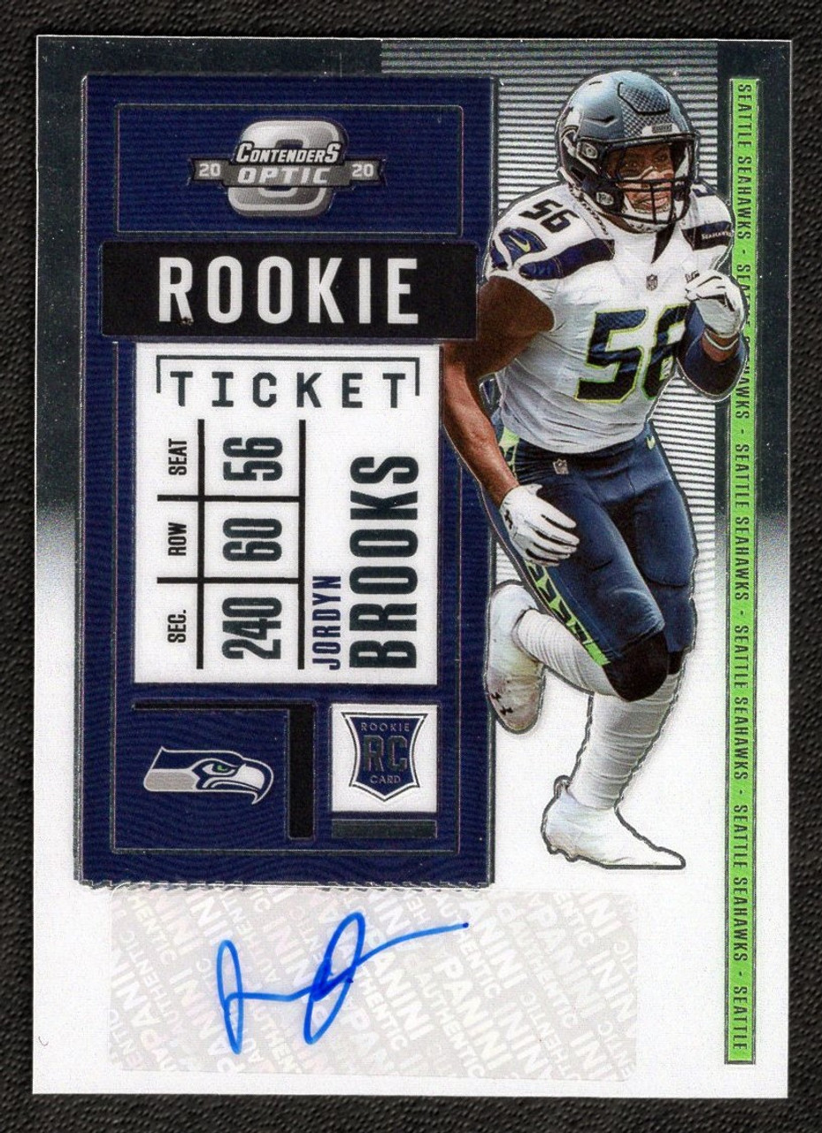 2020 Panini Contenders Optic #154 Jordyn Brooks Rookie Ticket Autograph