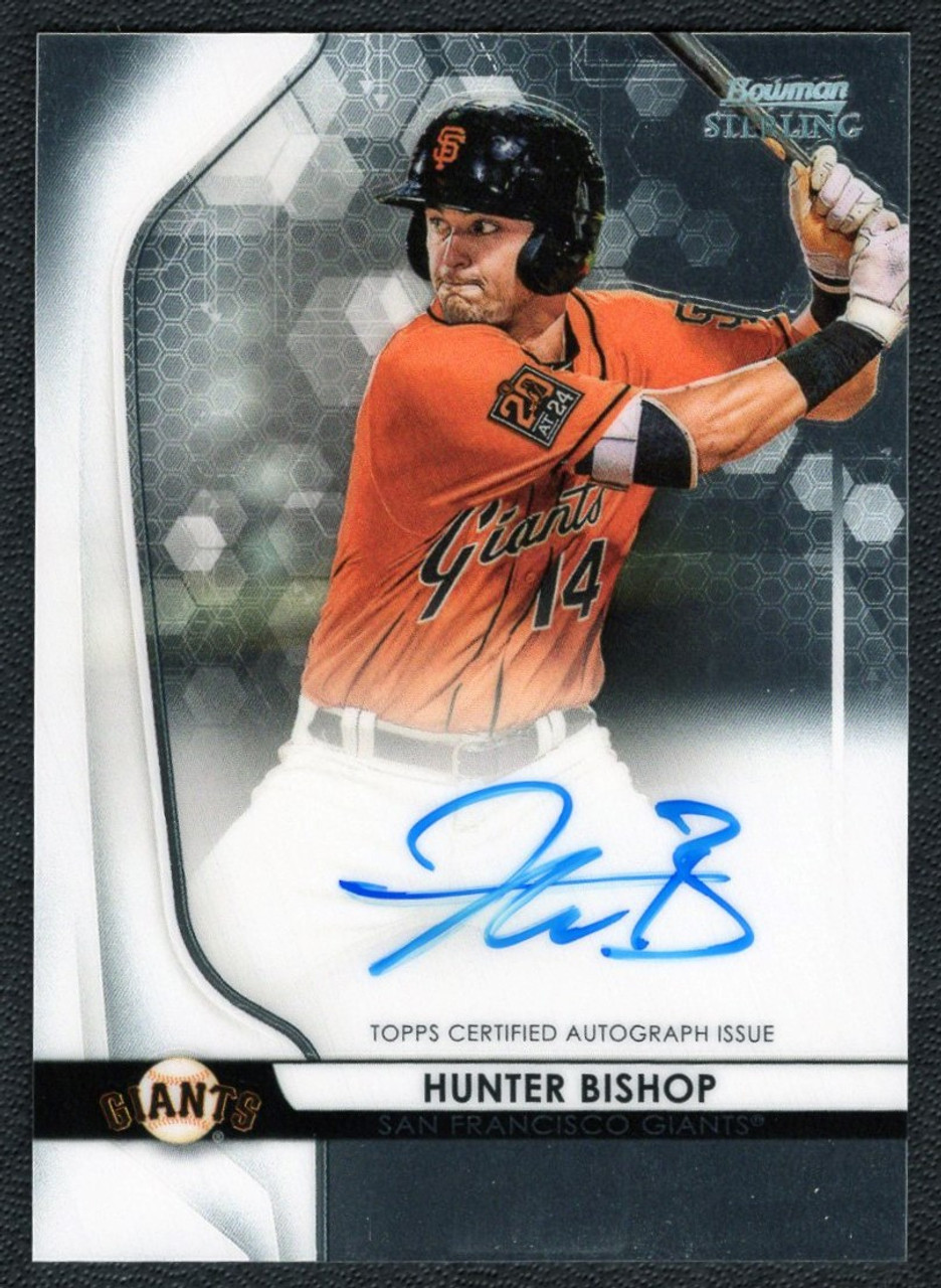 2020 Bowman Sterling #BSPA-HB Hunter Bishop Prospect Autograph