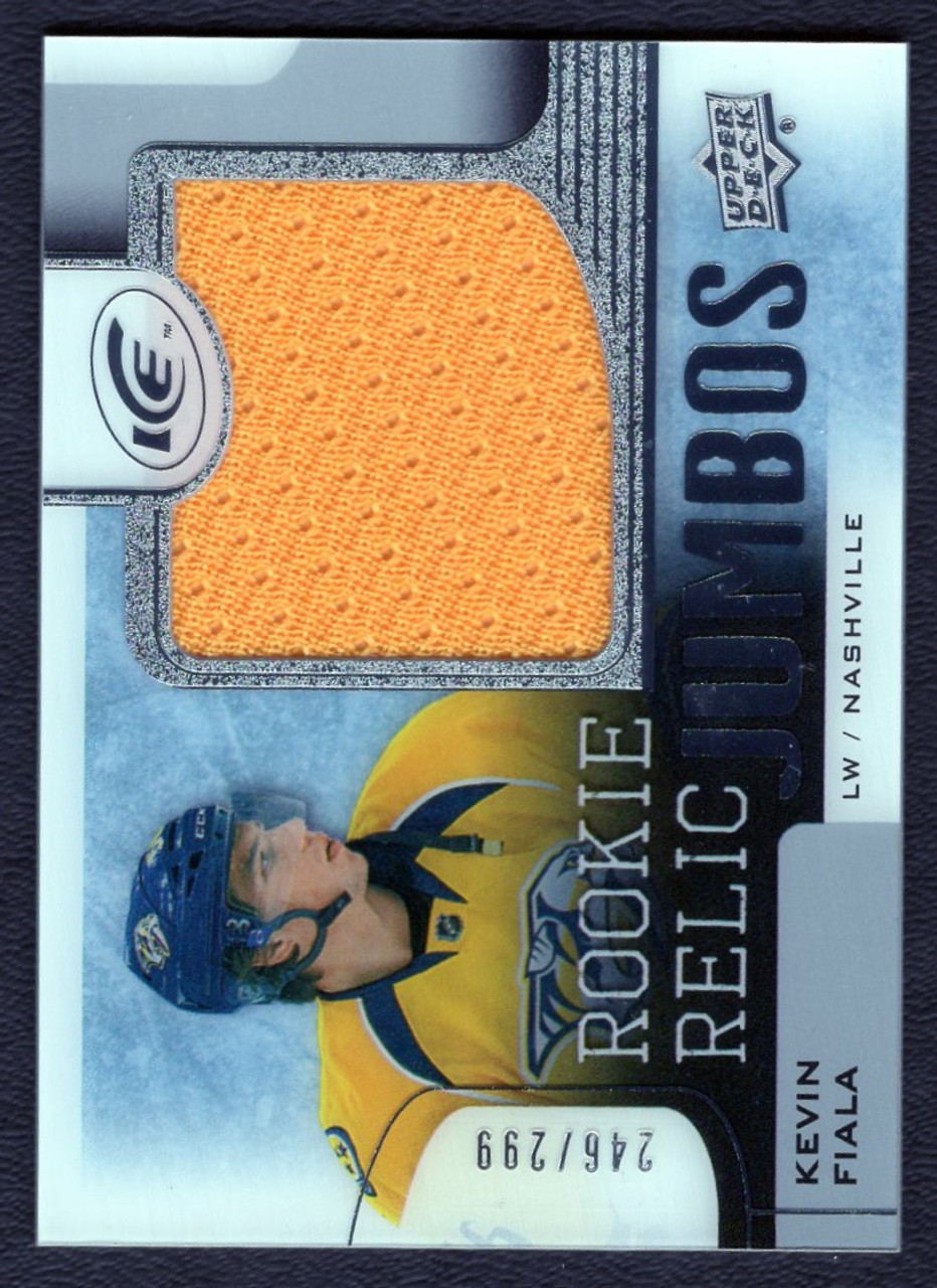 2015-16 Upper Deck Ice #RRJ-KF Kevin Fiala Rookie Jumbo Jersey Relic 246/299