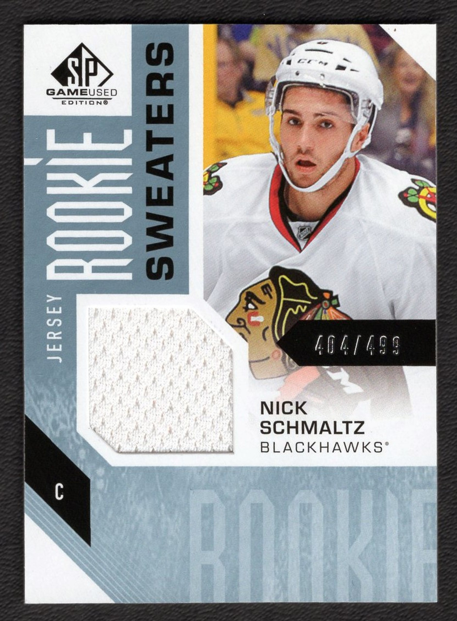 2016-17 Upper Deck SP Game Used #RS-NS Nick Schmaltz Rookie Sweaters Jersey Relic 404/499