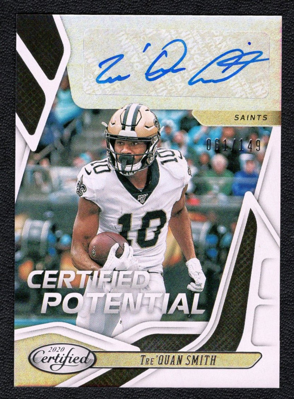 2020 Panini Certified #CP-TS Tre'Quan Smith Certified Potential Autograph 061/149