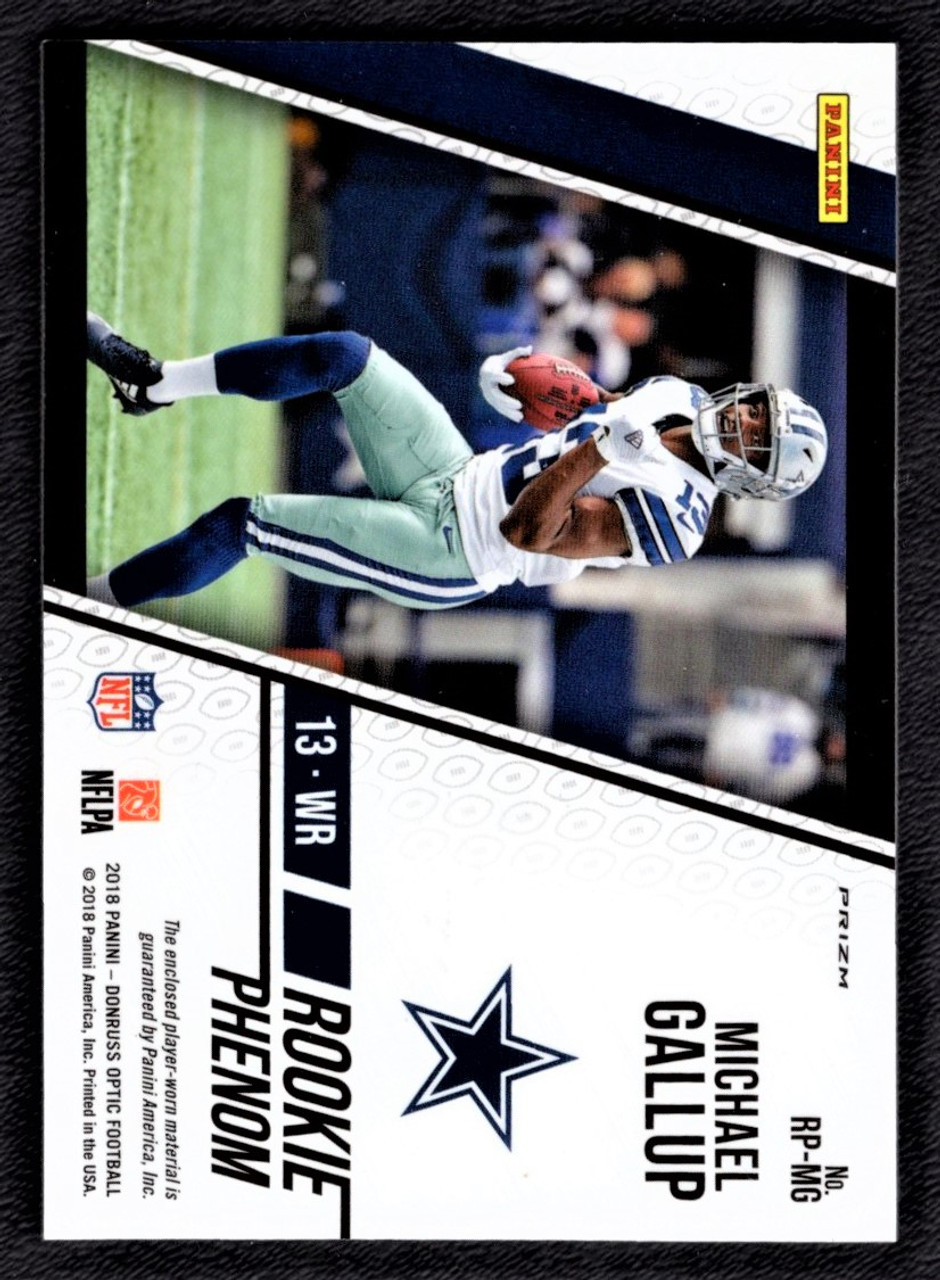 2018 Panini Donruss Optic #RP-MG Michael Gallup Rookie Phenom Jersey Relic