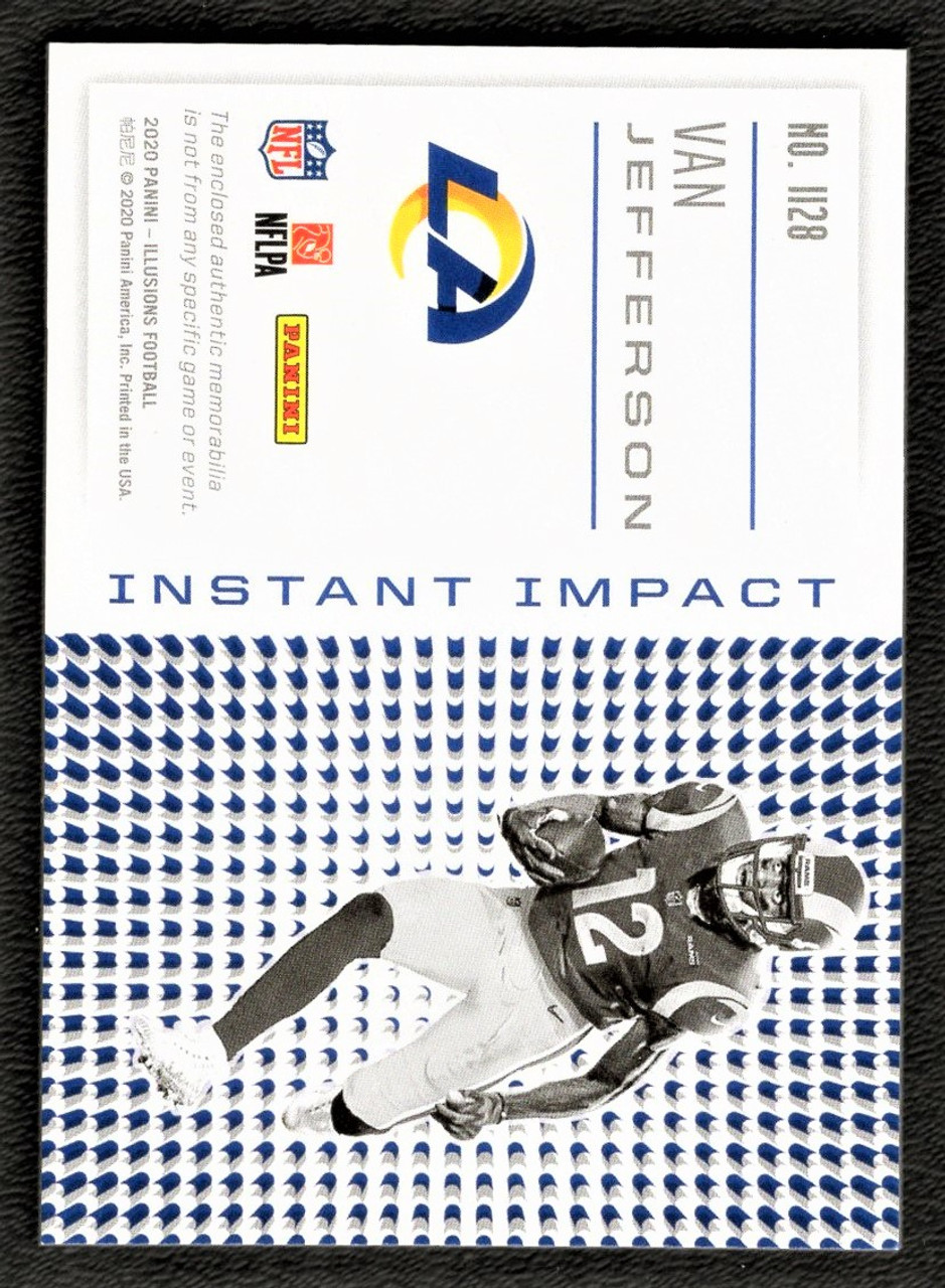 2020 Panini Illusions #II28 Van Jefferson Instant Impact Rookie Jersey Relic