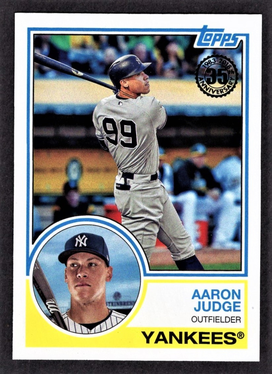 2018 Topps #83-24 Aaron Judge 35th Anniversary 1983 Design - The Baseball  Card King, Inc.