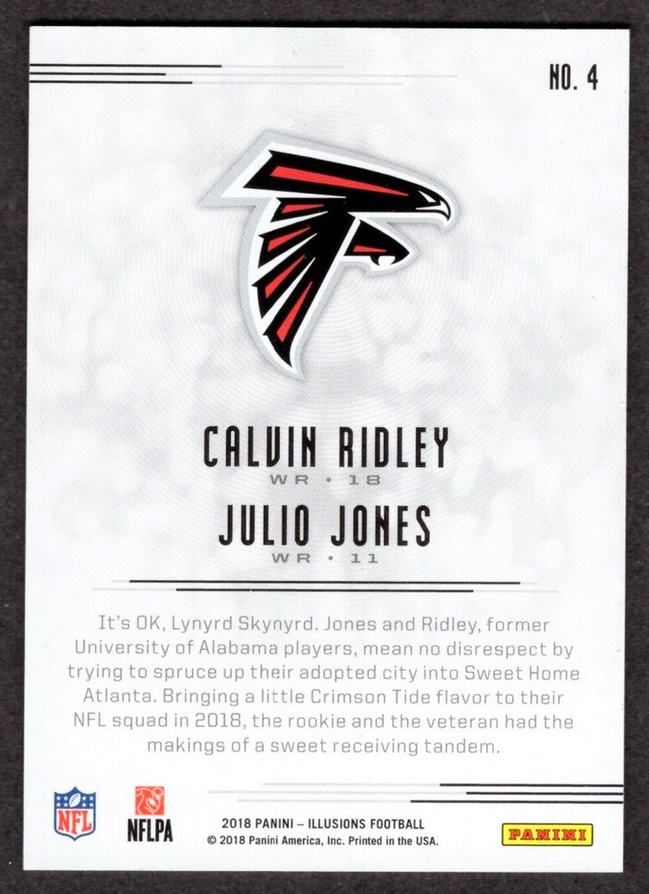 2018 Panini Illusions #4 Calvin Ridley (Julio Jones) Rookie/RC