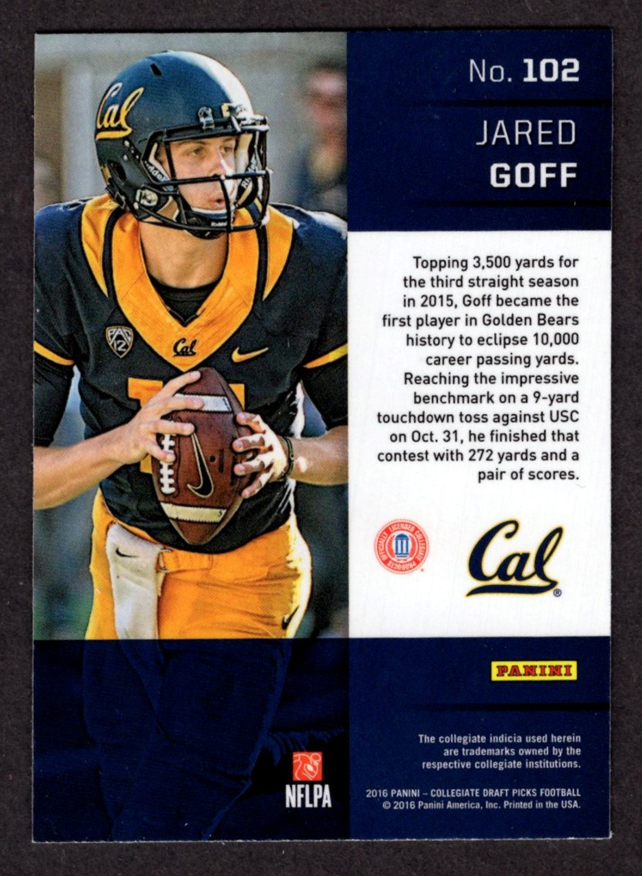 2016 Panini Prizm Draft Picks #102 Jared Goff Rookie/RC