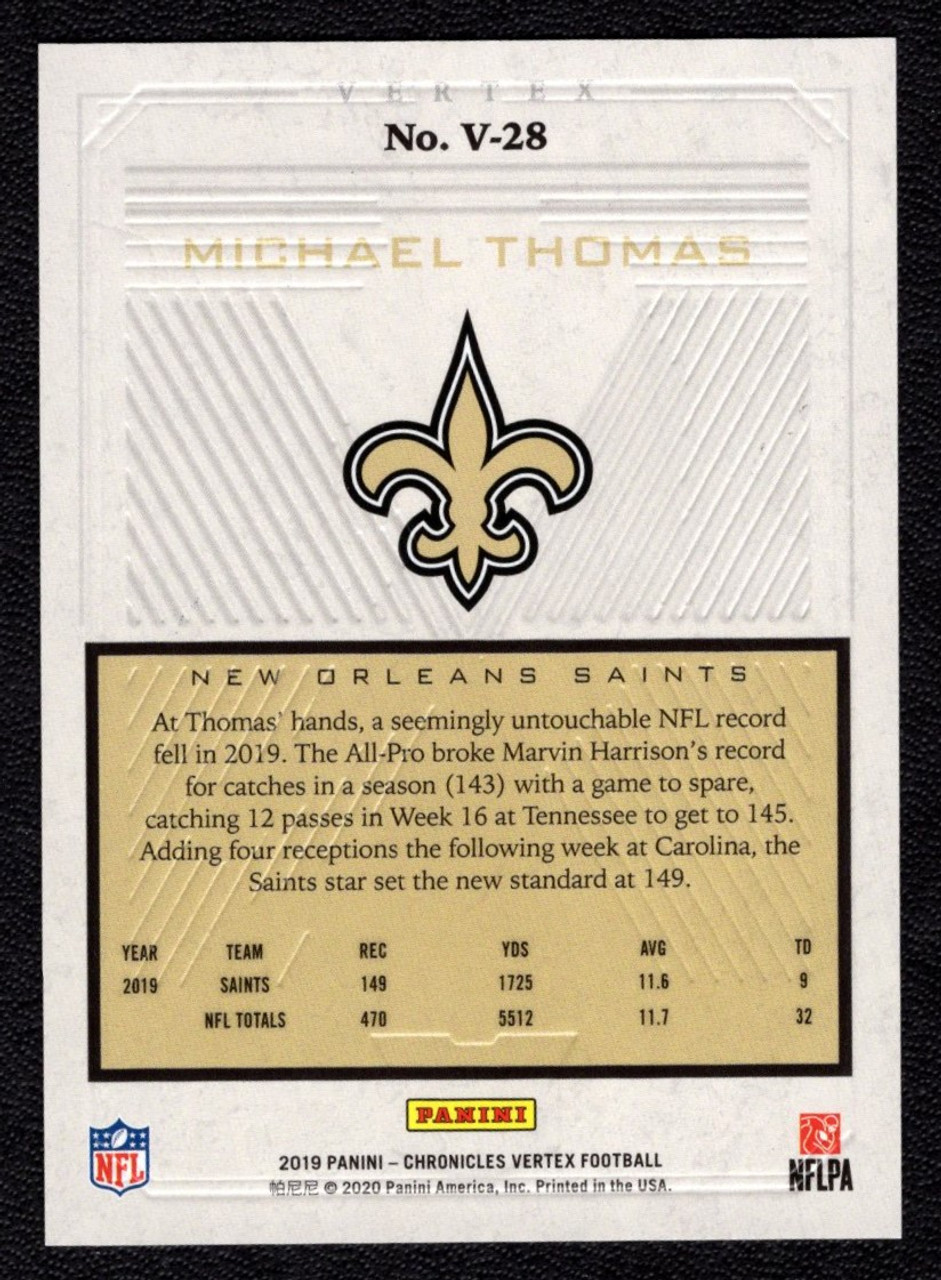 2019 Panini Chronicles Vertex #V-28 Michael Thomas Red Parallel 026/199