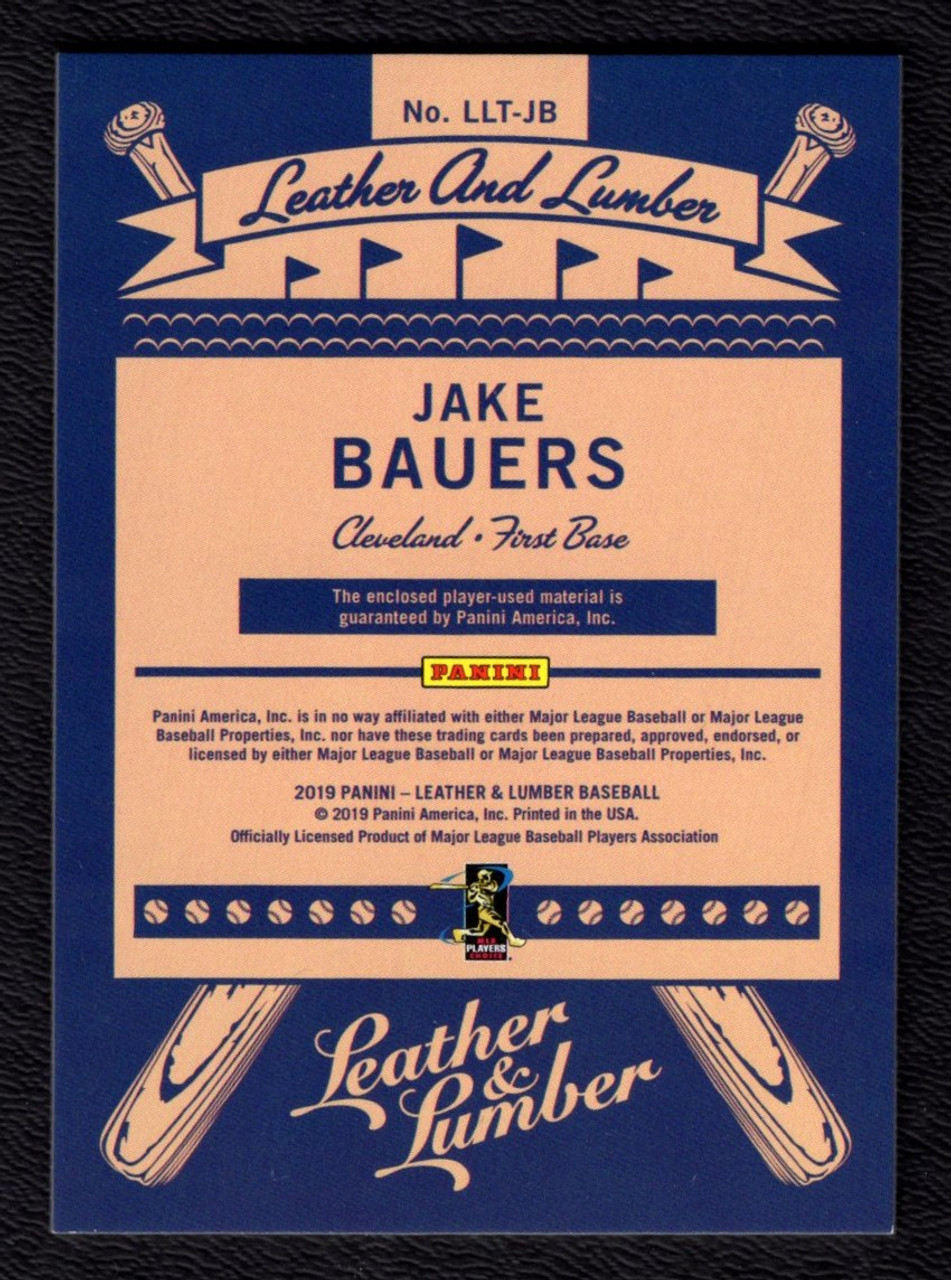 2019 Panini Leather & Lumber #LLT-JB Jake Bauers Triple Jersey Relic