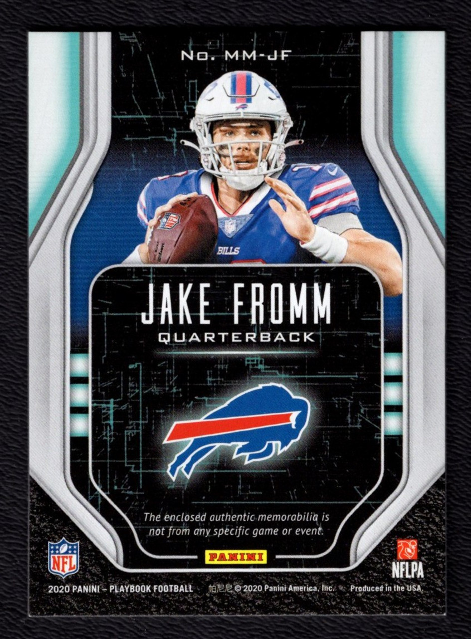 2020 Panini Playbook #MM-JF Jake Fromm Mammoth Materials Rookie Jersey Relic 91/99