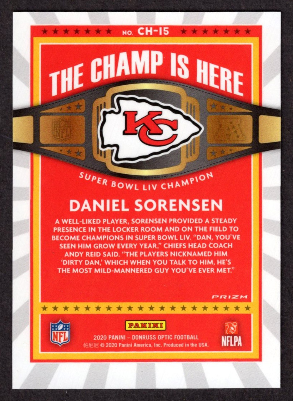 2020 Panini Donruss Optic #CH-15 Daniel Sorensen The Champ Is Here Holo Prizm