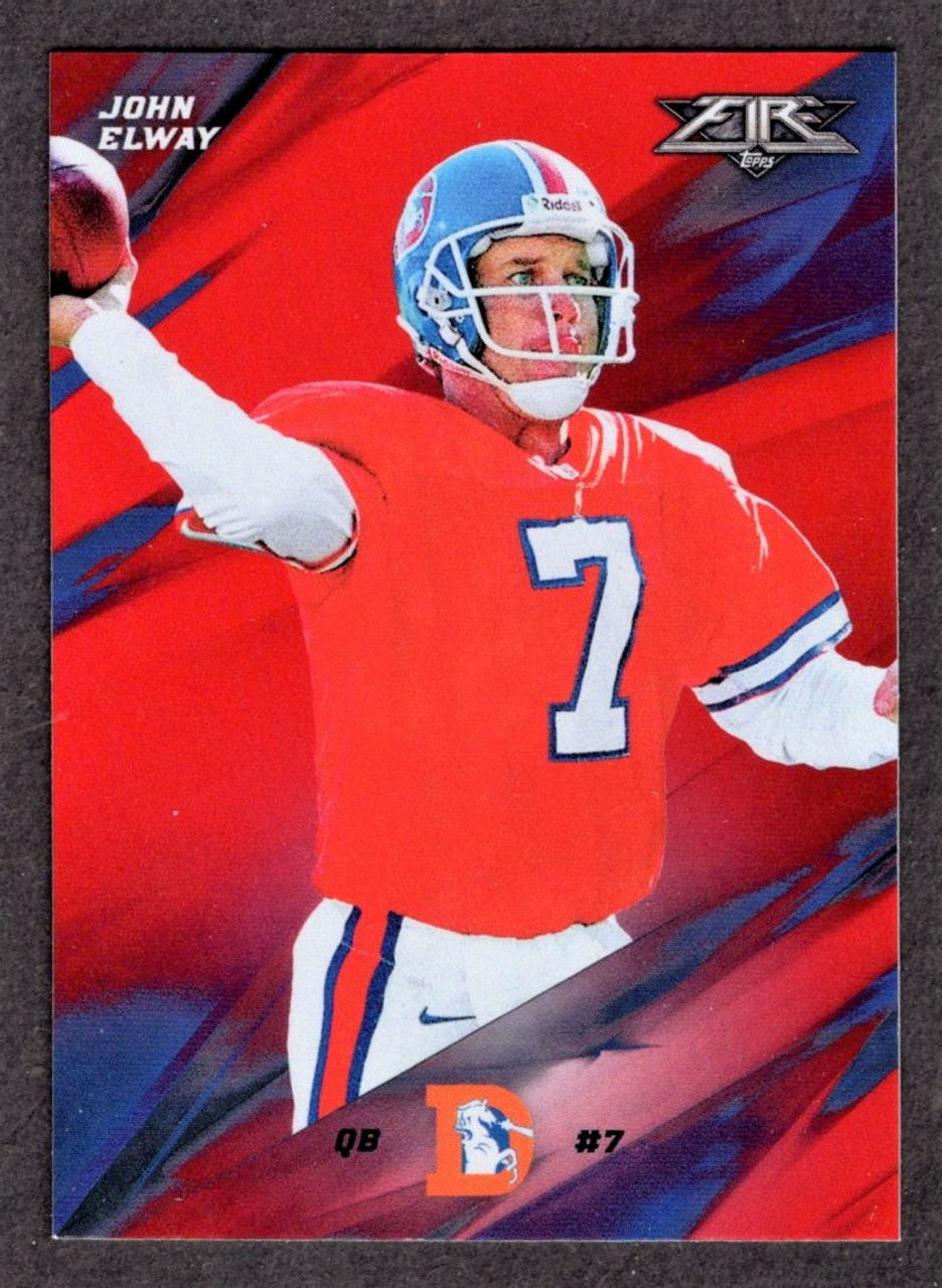 2015 Topps Fire #57 John Elway Flame Parallel