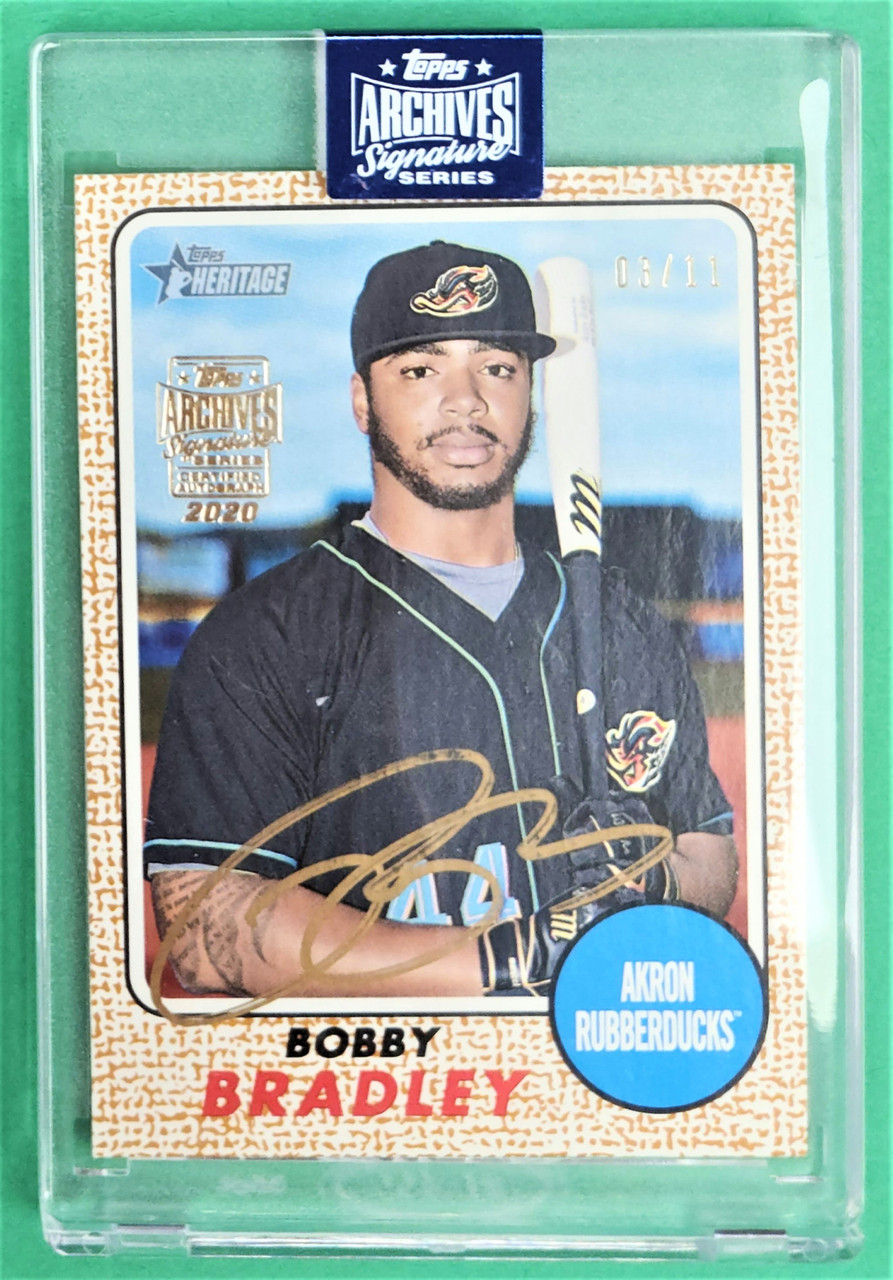 2020 Topps Archives Signature Series #98 Bobby Bradley 2017 ...