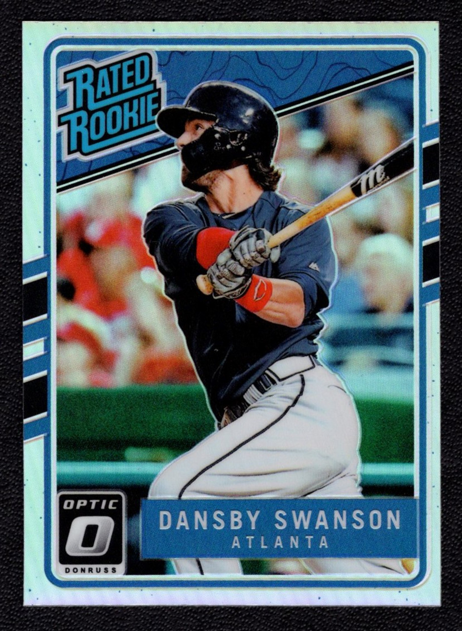 2017 Panini Donruss Optic #33 Dansby Swanson Silver Prizm Rated Rookie