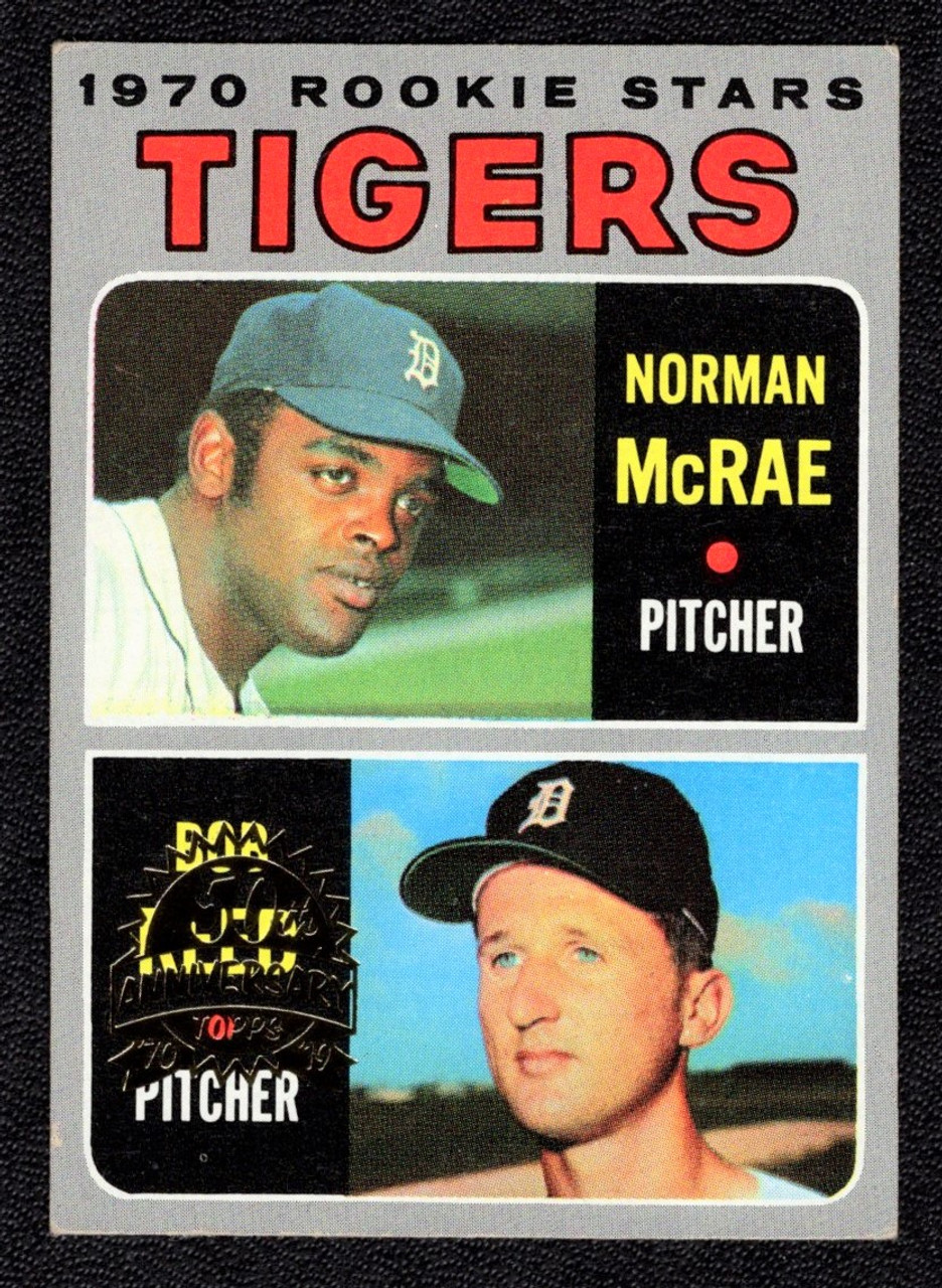 2019 Topps Heritage #207 Norman McRae / Bob Reed 1970 50th Anniversary Original Stamped Buyback