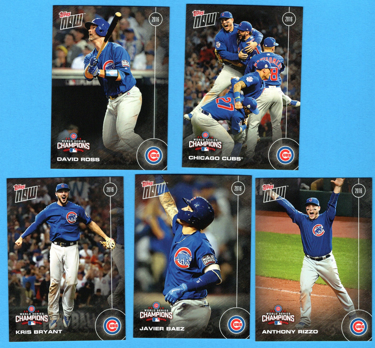 2016 Topps Now Chicago Cubs World Series Championship Team Sets