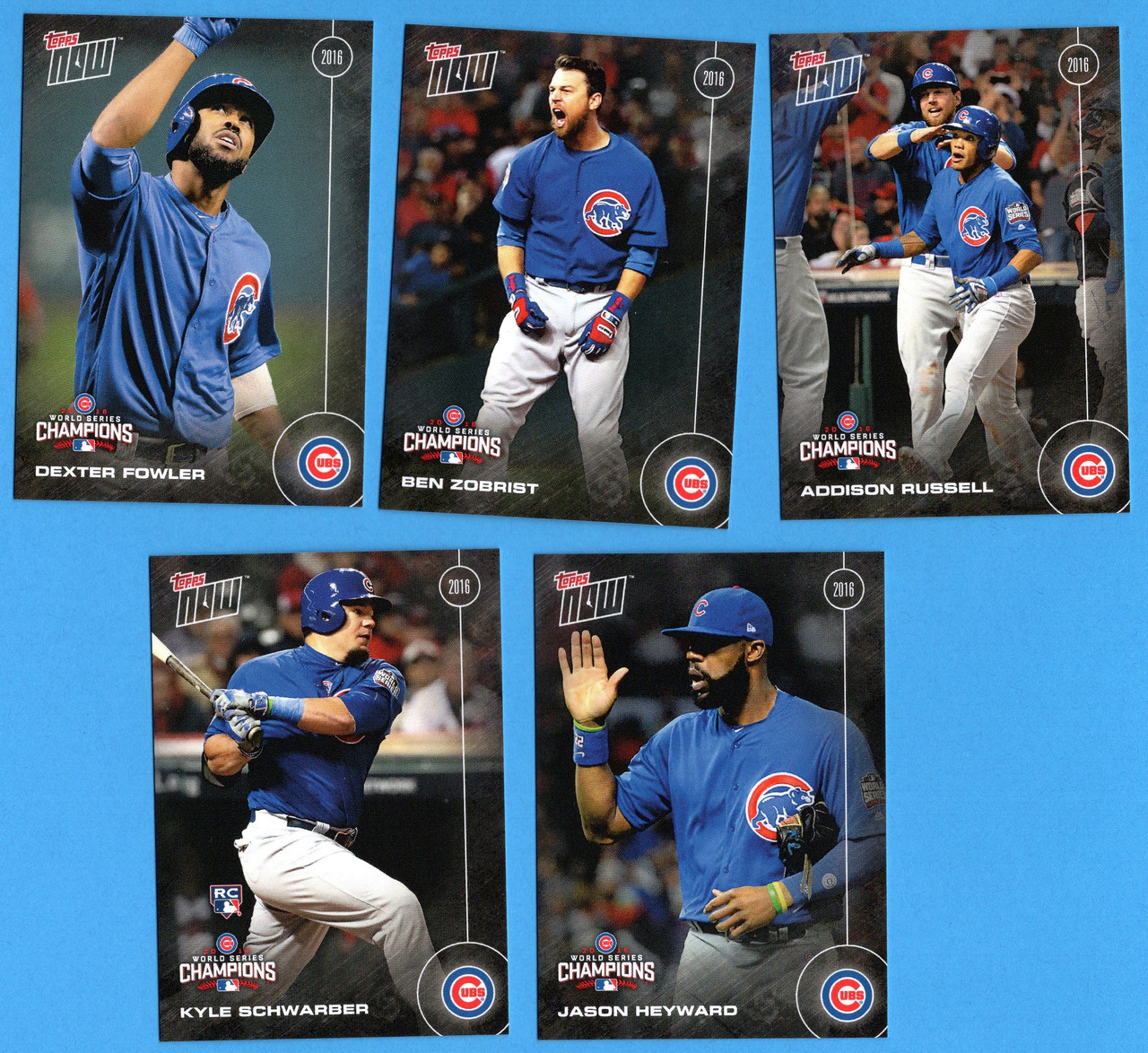 2016 Topps Chicago Cubs Baseball Card Team Set