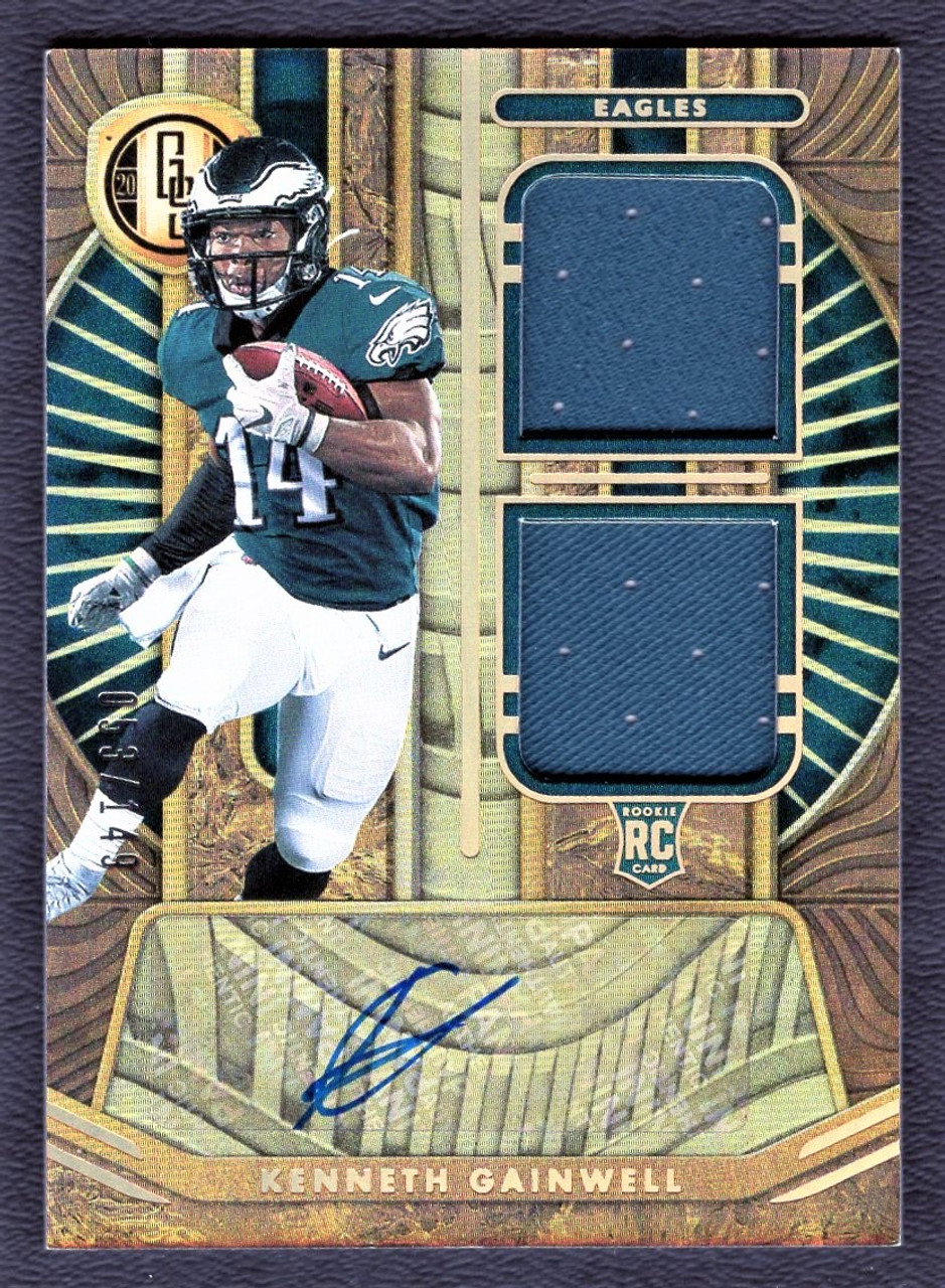 2021 Panini Gold Standard #259 Kenneth Gainwell Dual Jersey Relic Rookie Autograph 053/149