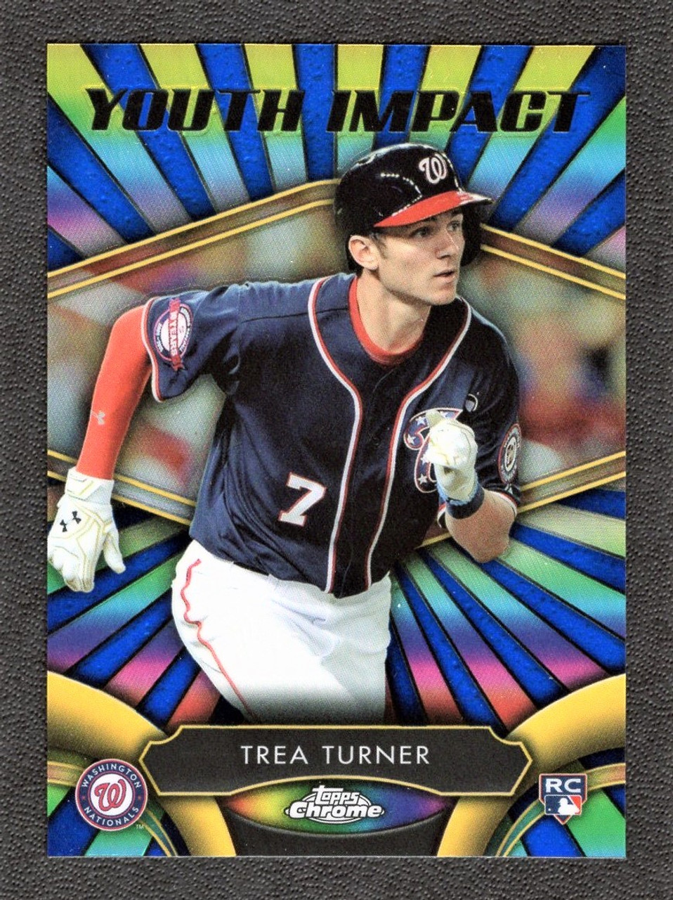 2016 Topps Chrome #YI-8 Trea Turner Youth Impact Rookie (#2)