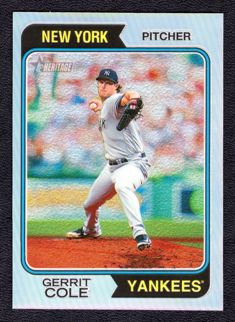 2023 Topps Heritage ##324 Gerrit Cole Chrome Refractor 101/574