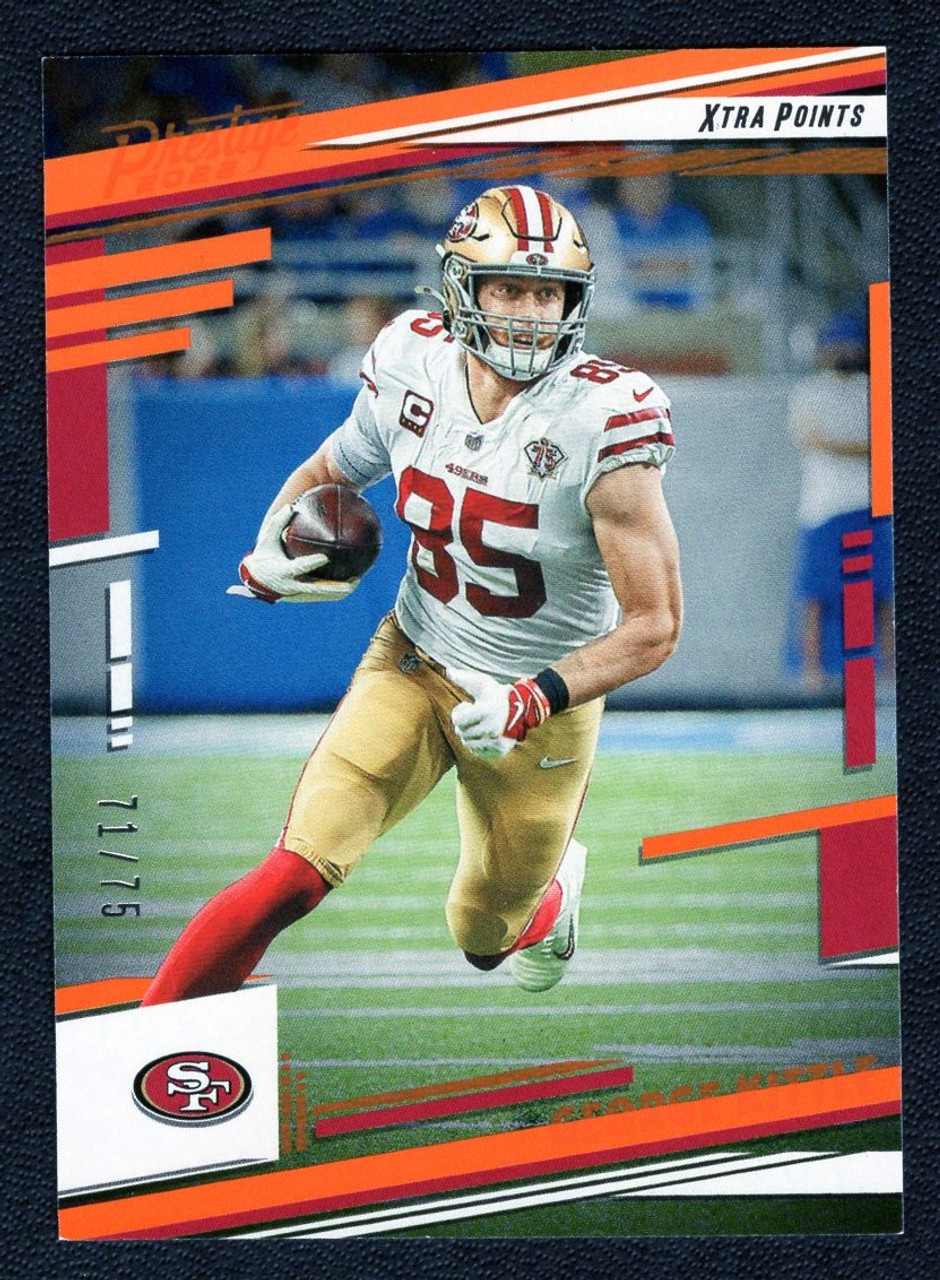 2022 Panini Prestige #268 George Kittle Extra Points Orange Parallel 71/75